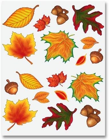Adesivos de folha de outono da beistle, multicolorida