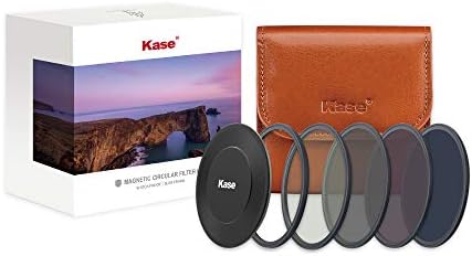 Kase Wolverine 77mm Conjunto de filtro de vidro óptico temperado por choque magnético inclui CPL Magnetic