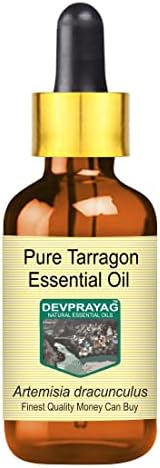 DevPrayag Pure Tarragon Essential Oil com vapor de gotas de vidro destilado 100ml