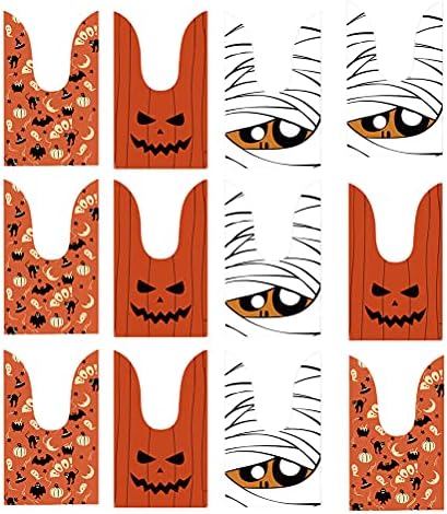 150 PCS Sacos de armazenamento de Halloween Os sacos de orelha de coelho para empacotar lanches decoração