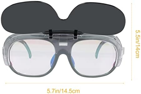 Óculos de soldagem de 2pcs de soldagem flip-up máscara de soldador anti-brilho de soldagem protetores