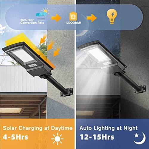 Kinghe Solar Street Lights Outdoor Waterspert- Dusk de 400W para Dawn Luzes de estacionamento