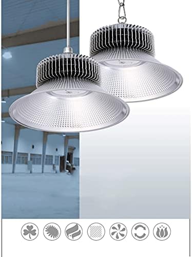 Lightelier Aluminium LED High Bay Light, Industrial White Ultra Fin Fine LED Iluminação de armazém, IP65 Lighting
