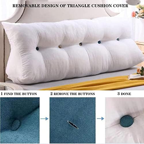 MJMJ Color Sólido Posicionamento de suporte travesseiro para leitura na cama, travesseiro lombar