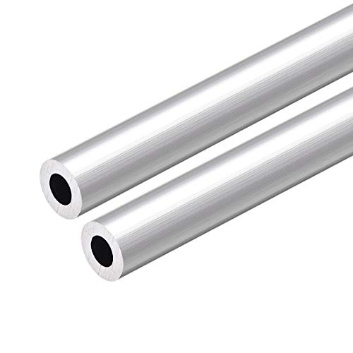 UXCELL 6063 Tubo redondo de alumínio, 300 mm de comprimento 15 mm od 8mm Tubulação reta de alumínio