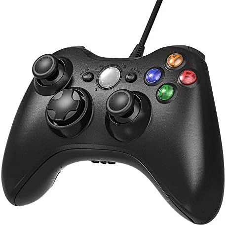 Jamswall Xbox 360 Game Controler Game Controller Gamepad Botões de ombros com fio USB Design ergonômico