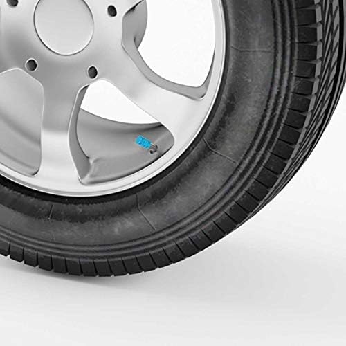 Winka 5 pcs alumínio redondo estilo roda pneu válvula tampa de haste azul céu