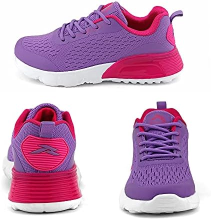 Runic Kids Sneaker Mesh Mesh respirável Athletic Running Tennis Sports Shoes para meninas meninas