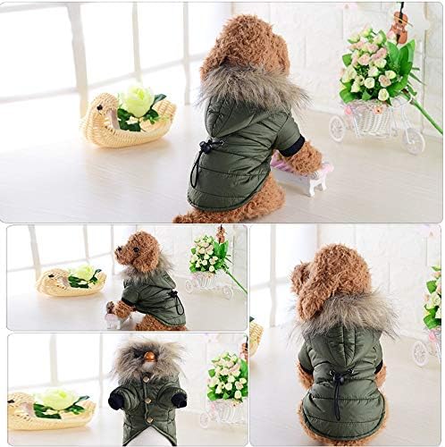 Blusas de cachorro para cães pequenos cães garotas de estimação aquecida de jaqueta de jaqueta de
