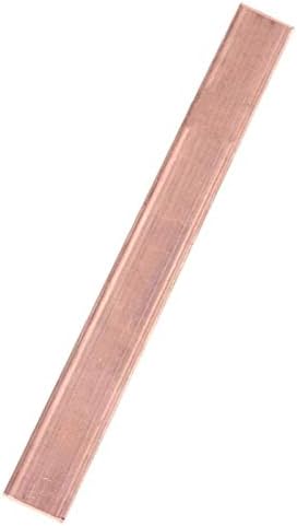 Placa de latão Haoktsb Folha de cobre puro 1pcs 100mm/3,9 polegadas T2 Cu Metal Flat Barra Diy Metal Crafts