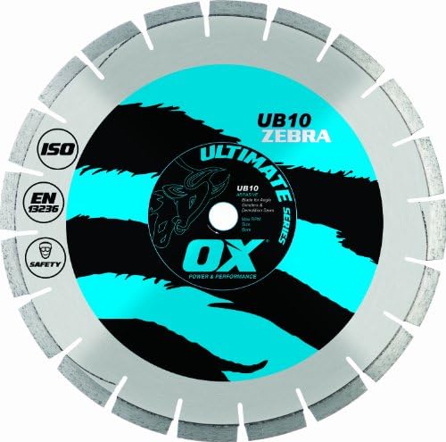 OX OX-UB10-10 Ultimate Abrasivo 10 polegadas Blade Diamond, DM-7/8 polegadas-5/8 polegadas furo