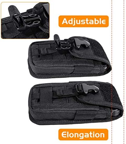Ironseals Tactical molle bolsa compact utilidade edc cintura pacote de telefone com slots de