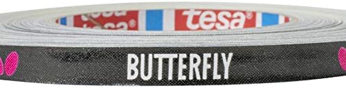 Fita lateral da borboleta para proteger as bordas da sua borracha e lâmina para tênis de mesa - colorir preto/branco/magenta