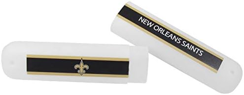 Siskiyou Sports NFL New Orleans Saints Unissex Travel Set de dentes e caixa de viagem, branco, tamanho