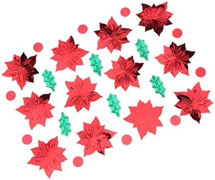 Nuobesty Green Leaves decoração de Natal Confete de confete de confete de confete de confete