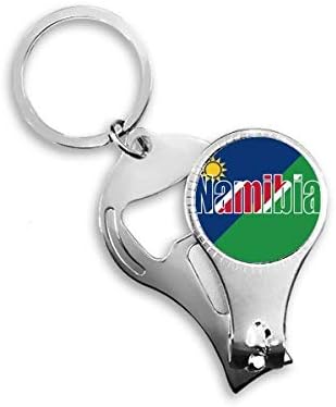 Namíbia Country Flag Nome da unha Nipper anel de chave Chain Bottle Abridor de garrafa Clipper