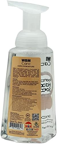 Sabão espumante WBM Care, rico em coco com sal rosa do Himalaia, mantém a pele lisa, lavagem à mão, 300 ml/cada