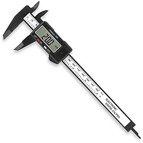 Pinça digital vernier micrômetro eletrônico régua medidor de medidor de medição de fibra de carbono