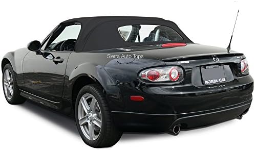 Sierra Auto Tops Substituição superior conversível para Mazda Miata MX5 2006-2015, Tela Stayfast, Black