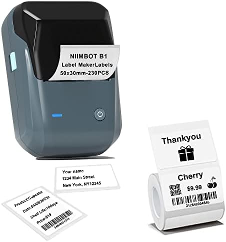 Fabradores de etiquetas - Niimbot B1 Impressora de etiqueta térmica 2 polegadas Bluetooth Bluetooth Maker com