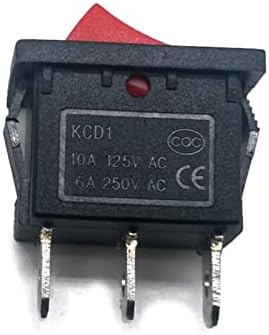 Interruptor do balancim 20pcs 50pcs kcd1 21 * 15mm 3pin spst 6a/250V Snap-in On/Off/On Position Snap