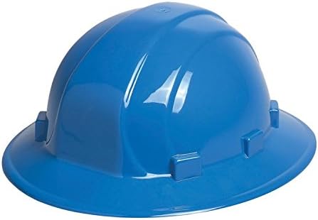 ERB 19916 Hard-chapéu de borda completa, azul, suspensão de catraca de 6 pontos