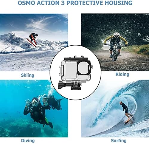 Caixa de moradia à prova d'água para câmera esportiva da OSMO Action 3, shell de proteção de câmera de