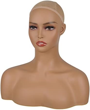 L7 Mannequin 2pcs Manequim Busto da cabeça com ombros para a ferramenta de exibição de perucas