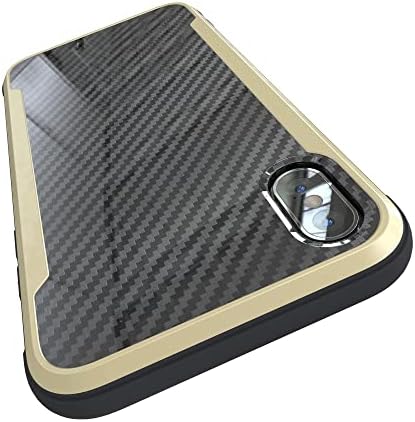 O NICEXX, projetado para iPhone XS Max Case com padrão de fibra de carbono, 12 pés. Drop testado, compatível