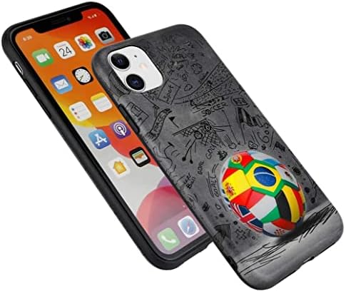 Caixa de telefone do World of Soccer Ball Futbol com impressão macia de proteção completa