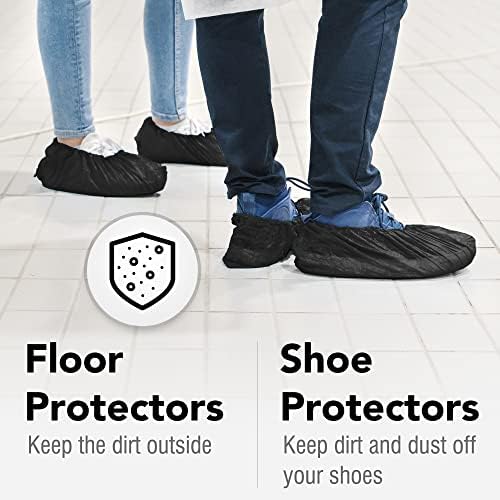 Tampas de sapatos Disponível Non Slip 100 contagem - 50 pares embrulhados individualmente - Protetores