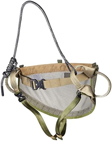 Qogir confortável caça sela: sela de árvore leve de rede, assento acolchoado, ultra embalável, inclui escalada