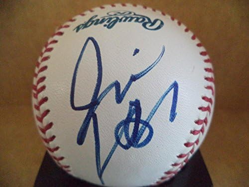 Jim Hendry Chicago Cubs Gerente geral assinou autografado M.L. Beisebol com coa