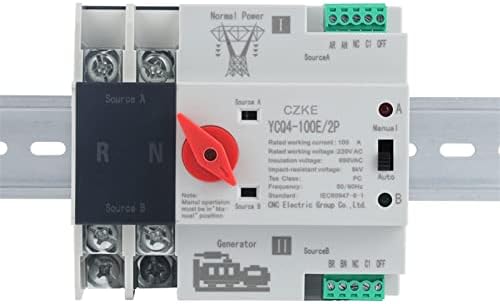 Makee ycq4-100e/2p 63a 100a trilho din ATS ATS Dual Power Automático interruptor de seletor elétrico