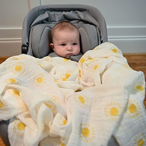 Lollybanks Swaddle Blanket | Algodão de musselina | Recém -nascido neutro e bebê neutro de gênero para meninas