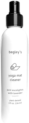 O limpador de tapete e desodorizante de ioga natural de Begley 8oz, baseado em plantas com óleos essenciais