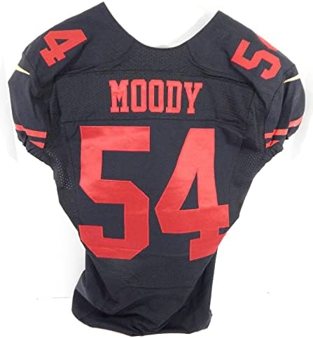 2015 San Francisco 49ers Nick Moody 54 Jogo emitiu Black Jersey Color Rush 44 5 - Jerseys de jogo NFL