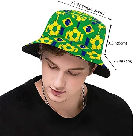 Moda Brasil Brasil Brasileira Chapéu de balde larga Brimeia UV Captrines de sol chapéu boonie chapéus