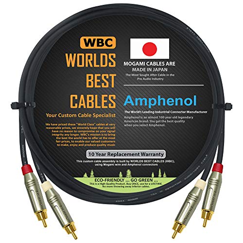 2 pés-parto de cabo de interconexão de áudio de alta definição, feita pelos melhores cabos do mundo-usando