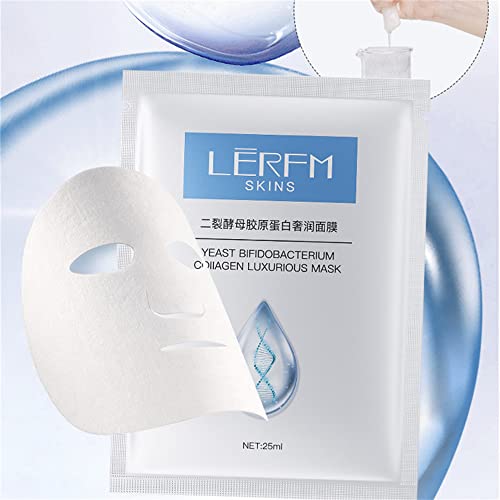 Lermf Skins Bifida Ferment Lysate Folha de colágeno Máscara facial Máscara de iluminação Antienvelha Anti-envelhecimento
