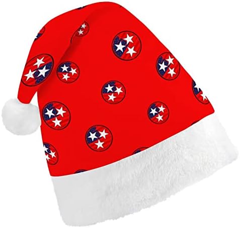 Tennessee Flag USA Funny Christmas Hat Christmas Papai Noel Chapé