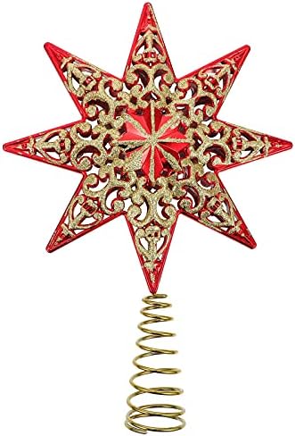 1PC Christmas Tree Star Topper Tree de Natal Ornamento de Natal Decoração de Tree Decoração para Festa de