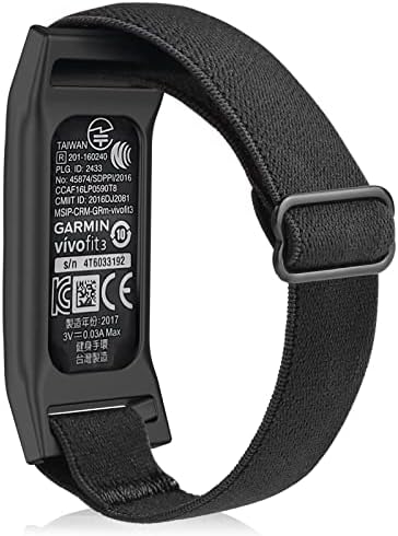 C2D Joy Stretchy Loop Strap Ajuste a pulseira elástica de nylon compatível com Garmin Vivofit 3