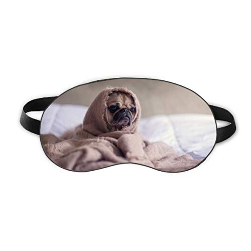 Bulldog Pet Animal Picture Lonely Sleep Eye Shield Soft Night Blindfold Shade Cover