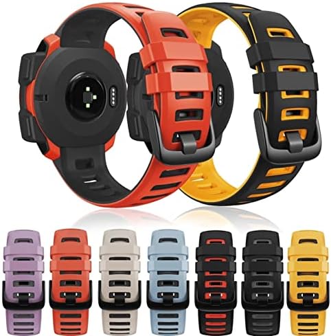 SDUTIO SILICONE Bandas de vigas para Garmin Instinct Smart Watch Relógio 22mm Banda de substituição