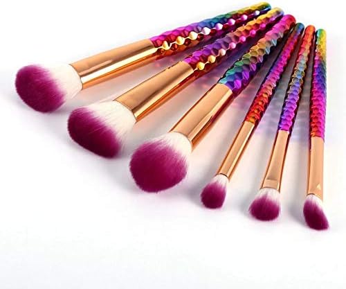 Ganfanren 6pcs Bruscos de maquiagem Definir fundação de contorno colorido Povento de rubor de blush