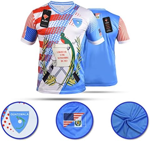 Fury Guatemala e USA Slag Mix Jersey - Camisa da Guatemala - Camiseta Guatemala Jersey Hombres/Men/Women/Unisisex