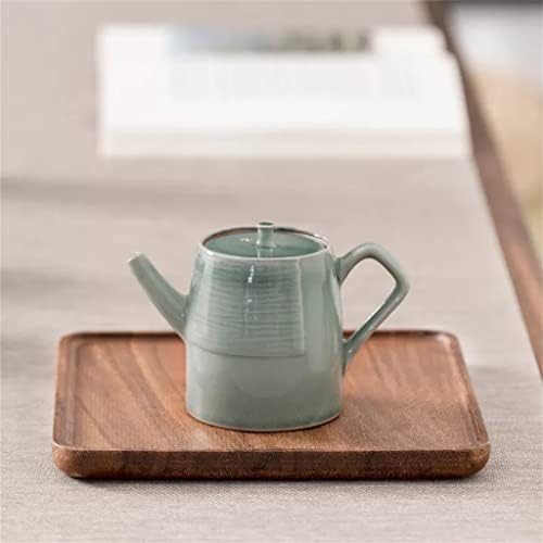 Bule de chá de cerâmica espessa conjunto de chá de chá verde bule de chá chinês de cerâmica verde