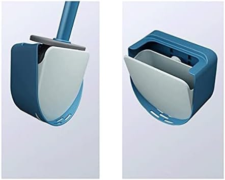 Limpador de escova de vaso sanitário AMAYYAMTS 1PCS Brush e suporte do vaso sanitário, escova de vaso