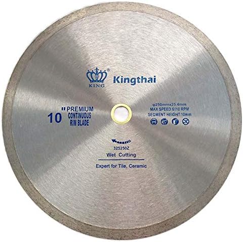 Kingthai 7 polegadas Blade de serra de diamante de aro contínuo para cortar azulejos de porcelana